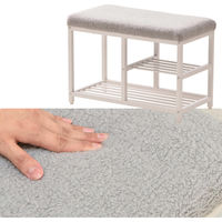 【軒先渡し】B.Bファニシング ブークレ ベンチシューズラック グレー ONES0252FAGRY 1台（直送品）