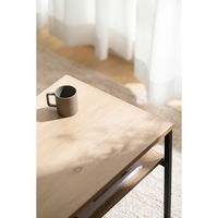 アイリスオーヤマ センターテーブル ナチュラル/ブラック HCT-800 1台（直送品）