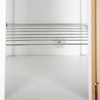 スマイル 木目調スチールロッカー 4連4人用 シリンダー錠 ライトブラウン/ホワイト 幅900×奥行515×高さ1790mm 1台（取寄品）