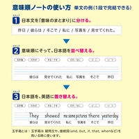 日本ノート 英語ノート 意味順ガイド付 セミB5判 15段 30枚 CF04F15 1冊