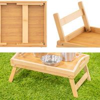 武田コーポレーション バンブートレーテーブル BTT24-35CZ 1箱(8個入)（直送品）