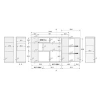 大洋 Shelfit イーシーラック 幅1180～1550×奥行295×高さ800mm ホワイト ECR8012R WW 1台（直送品）