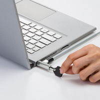 サンワサプライ スロット標準&nano対応セキュリティワイヤー(eセキュリティ・鍵No.1) SLE-91S-1 1本（直送品）