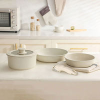 CAROTE（カローテ）フライパン 鍋 蓋 取っ手 IH ガス火対応 5点セット 1セット