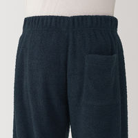 【メンズ】無印良品 紳士 なめらかニットフリース 長袖ルームウェアセット 紳士S ネイビー 良品計画