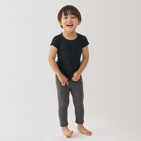 無印良品 ベビー あったか綿 クルーネック半袖Tシャツ ベビー100 黒 良品計画