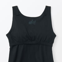 【レディース】無印良品 婦人 あったか綿 ブラタンクトップ 婦人M 黒 良品計画