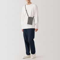 無印良品 ポーチとしても使える 撥水ミニサコッシュ チャコールグレー 良品計画