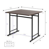 フクダクラフト スライド式折畳テーブル TH-S7575 BR W 1台（直送品）