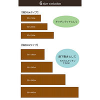イケヒコ・コーポレーション ローマ 竹 廊下敷 無地 800×1800mm ライトブラウン 1100130164001 1枚（直送品）