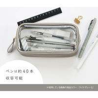 セキセイ ラポルタ ペンポーチ ライトグレー LA-6360-61 1個（直送品）