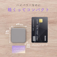 MOTTERU PD35W USB-C USB-A 合計32W AC充電器 アーモンドミルク MOT-ACPD35WU1-AM 1個