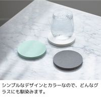 エヌ・エレファント ＆NE ラバストーンコースター マル グレー 1個