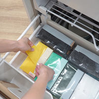 キッチンスポンジ 毎日とりかえクリーナー クエン酸+泡タイプ 水アカに 使い捨て イエロー 1パック（30個入）東和産業