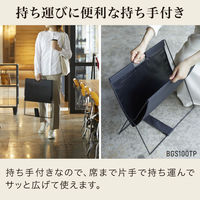 キングジム サイドバッグスタンド ターポリン ブラック BGS100TP-BK 1個 【荷物入れ】