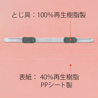 プラス PPフラットファイルA4S厚とじPK 98348 1セット(1冊×5)