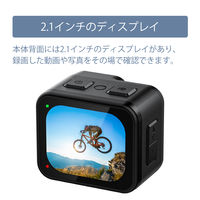 フィールドスリー 防水 アクションカメラ 充電式 4K動画 静止画1200万画素 電子式手振れ補正 F3ACWF-01 1台