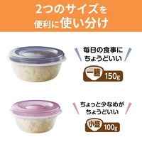 キチントさん ごはん 冷凍保存容器 フタを閉めたままレンジOK 一膳 150g 1個（3個入）クレハ