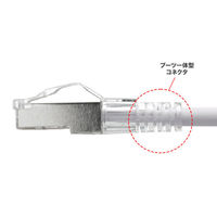 サンワサプライ  カテゴリ7LANケーブル（スリム、やわらか、ツメ折れ防止コネクタ） KB-SL7YS-005W（直送品）