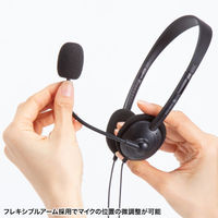 サンワサプライ  4極対応ヘッドセット MM-HS408BK（直送品）