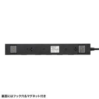 サンワサプライ 雷タップ 10個口+USB-A+Type-C(PD20W) TAP-SP2110NUC-1BK 1個