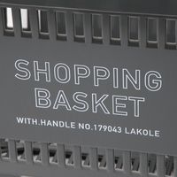 ショッピングバスケット ブラック 1セット（1個×4） LAKOLE/ラコレ