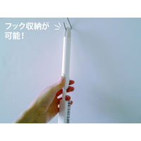 マイパスティ のびのび排水口ブラシ 洗いやすい直角ブラシ 伸縮タイプ ホワイト 1個 オーエ