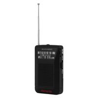アイワマーケティングジャパン ラジオ ポータブルポケット型 電池式 AM/FM(ワイドFM対応) GAA4-PPR0001(BK) 1台
