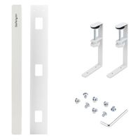 Startech.com ケーブル配線トレー クランプ式 長さ調節可能 工具不要 ホワイト 配線隠し CALW-DESK-CABLE-TRAY 1個