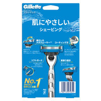 Gillette（ジレット） マッハシン スキンテック6B 本体+替刃7個付 髭剃り カミソリ 1パック P&G
