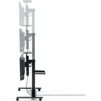 サンワサプライ 省スペース 電動昇降 ディスプレイスタンド 幅600×奥行500×高さ1965mm CR-PL38BK 1台（直送品）