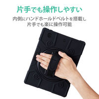 iPad 2020年モデル/2019年モデル 10.2インチ ケース スタンド ブラック TB-A19RHVHBK エレコム 1個