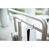 山崎実業 ベランダ収納&掃除道具収納ラック キャスター付き タワー 幅725×奥行350×高さ1410mm ホワイト 774346 1個（直送品）