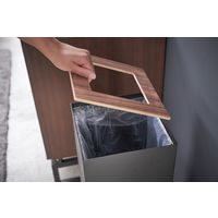 山崎実業 トラッシュカン リン 角型ロング ブラウン 774530 1個