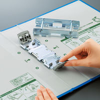 コクヨ　チューブファイル　エコツインR（間伐材使用）　A4タテ　とじ厚50mm　青　両開きパイプ式ファイル　フ-RTK650NB　1セット（5冊）