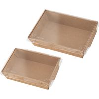 ヘッズ 無地フタ付デリボックス/クラフト-4 MK-DEB4 1セット(1パック(50枚)×10)