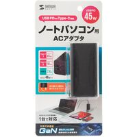 サンワサプライ USB Power Delivery対応AC充電器（PD45W・GaN） ACA-PD73BK 1個（直送品）