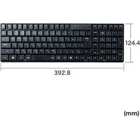 ワイヤレスキーボード　無線マウスセット　メンブレン　ブルーLEDマウス 付属　コンパクト　ブラック　SKB-WL34SETBK　サンワサプライ　1個