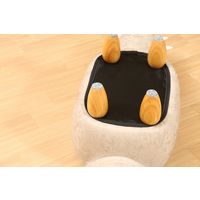 不二貿易 アニマルスツール 収納付 ワニ 幅1000×奥行350×高さ370mm 16146（直送品）