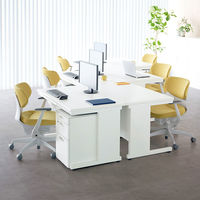 【組立設置込】コクヨ インベントデスク INVENT 両袖机 幅1400×奥行700×高さ700mm ホワイト/ホワイト1台（直送品）