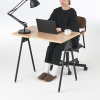 ジャーナルスタンダードファニチャー コンパスレッグデスク 平机 幅800×奥行550×高さ720mm ナチュラル 278308 1台（取寄品）