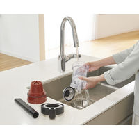 アイリスオーヤマ サイクロンスティッククリーナー パワーヘッド 静電モップ クリーナースタンド付 SCD-131P 1台