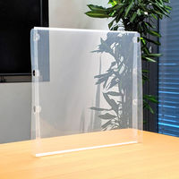 プラス 飛沫防止 卓上パーティション （飛沫対策） 幅582×奥行120×高さ601mm 半透明 1セット（10台入）（直送品）