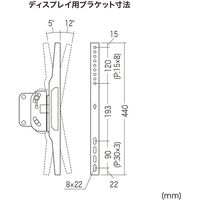 サンワサプライ 32～65型対応 回転機能付ディスプレイスタンド モニタスタンド 幅890×奥行760×高さ2157mm ブラック 1台（直送品）