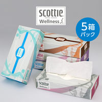 ティッシュペーパー 200組×60箱 スコッティ ウエルネス 1ケース（60箱：5箱入×12パック） 日本製紙クレシア