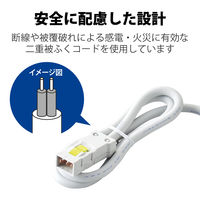 延長コード 電源タップ ハーネスプラグ 1m 3ピン 6個口 マグネット T-WHRM3610NN/RS エレコム 1個