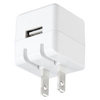 サンワサプライ キューブ型USB充電器(1A・高耐久タイプ・ホワイト) ACA-IP70W 1個