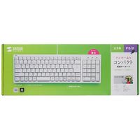 サンワサプライ コンパクトキーボード(テンキー付き・ホワイト) SKB-KG2WN2 1個