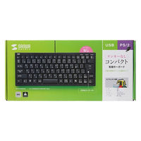 サンワサプライ コンパクトキーボード(テンキー無し・ブラック) SKB-KG3BKN2 1個