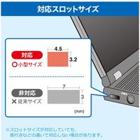 サンワサプライ NobleWedgeスロット対応セキュリティワイヤー(eセキュリティ・鍵No.1) SLE-35S-1 1個（直送品）